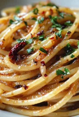 Caramelized Onion Pasta with Chilli Oil