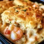 Cheddar Bay Biscuit Seafood Pot Pie: An Incredible Comforting Delight