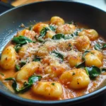 Creamy Tomato Spinach Gnocchi