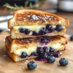 Crispy Blueberry Grilled Cheese