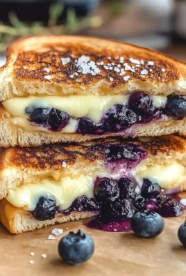Crispy Blueberry Grilled Cheese