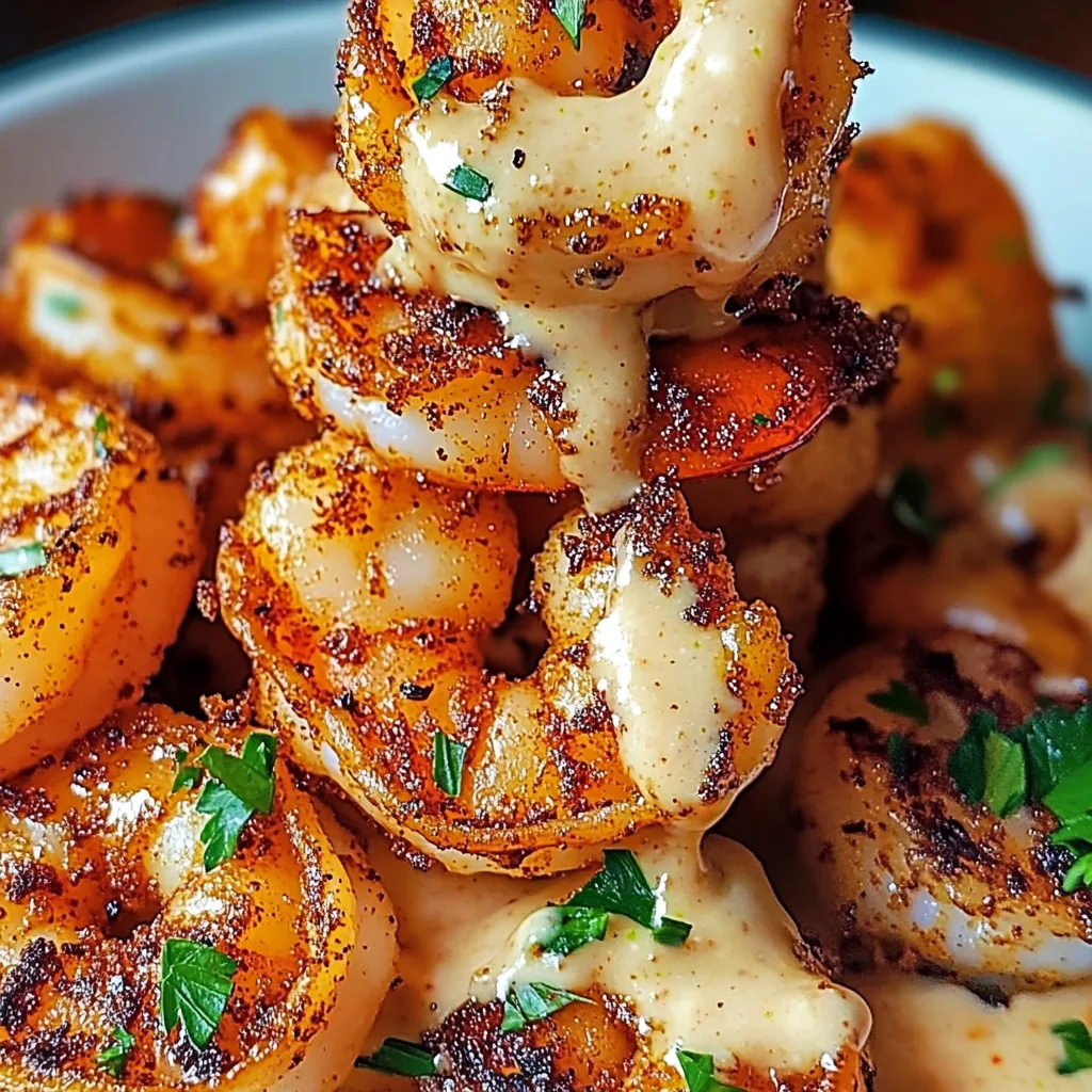 Crispy Cajun Shrimp with Creamy Sauce