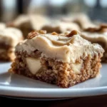 Decadent Apple Cinnamon Blondies with Maple Cream Cheese Frosting