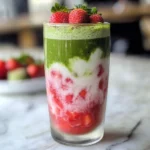 Easy 5-min. Strawberry Matcha Latte