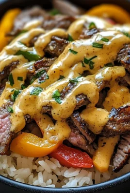 High Protein Philly Cheesesteak Rice Bowls