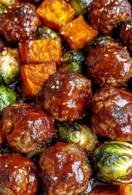 Korean BBQ Meatballs and Vegetables