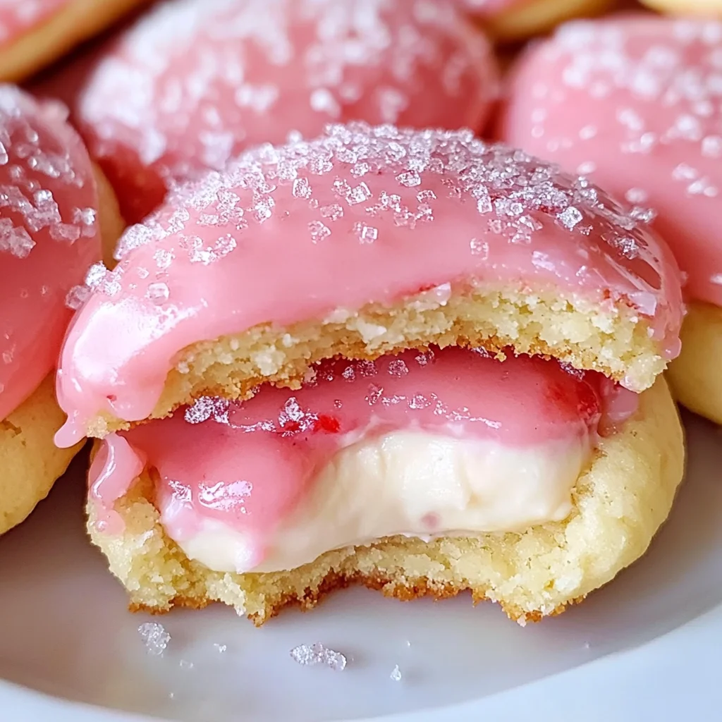 Soft Strawberry Cheesecake Cookies - Sweet & Creamy Bites