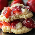 Soft Strawberry Shortcake Cookies