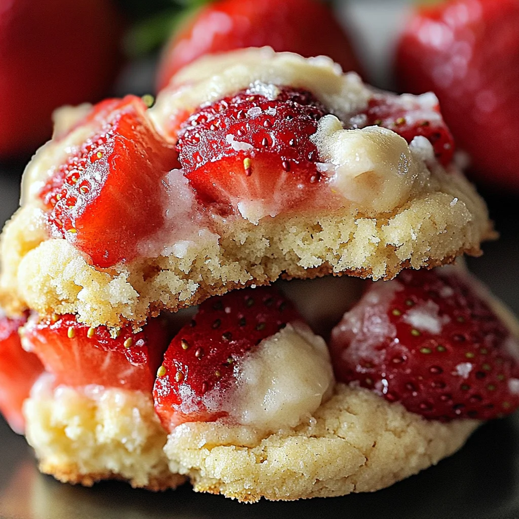 Soft Strawberry Shortcake Cookies
