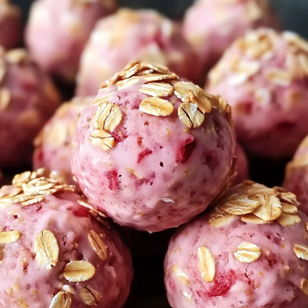 Strawberry Cheesecake Protein Balls