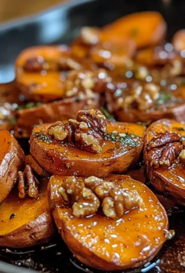 Walnut Maple Roasted Sweet Potatoes